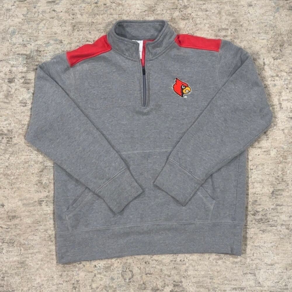 Louisville Cardinal Quarter Zip Size L